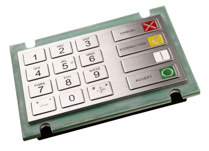 Waterproof PCI EPP 3.x Certified EPP Keypad ZT596F